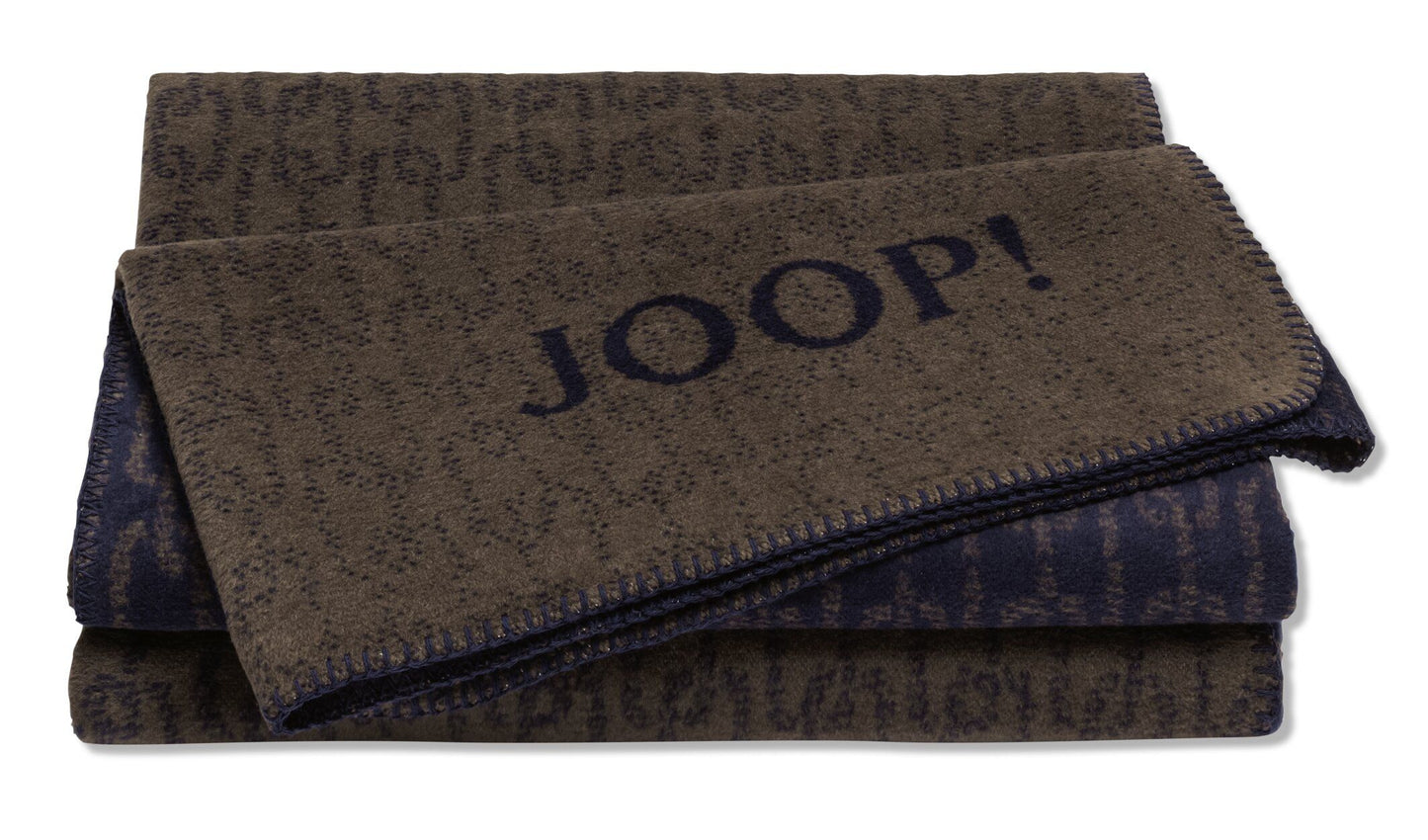 JOOP! Wohndecke Chains karamell-marine