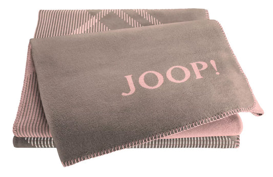 JOOP! Wohndecke Checks hellrosa-taupe