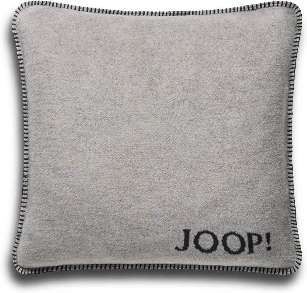 JOOP! Zierkissen Uni-Doubleface grau-anthrazit/violett-schiefer
