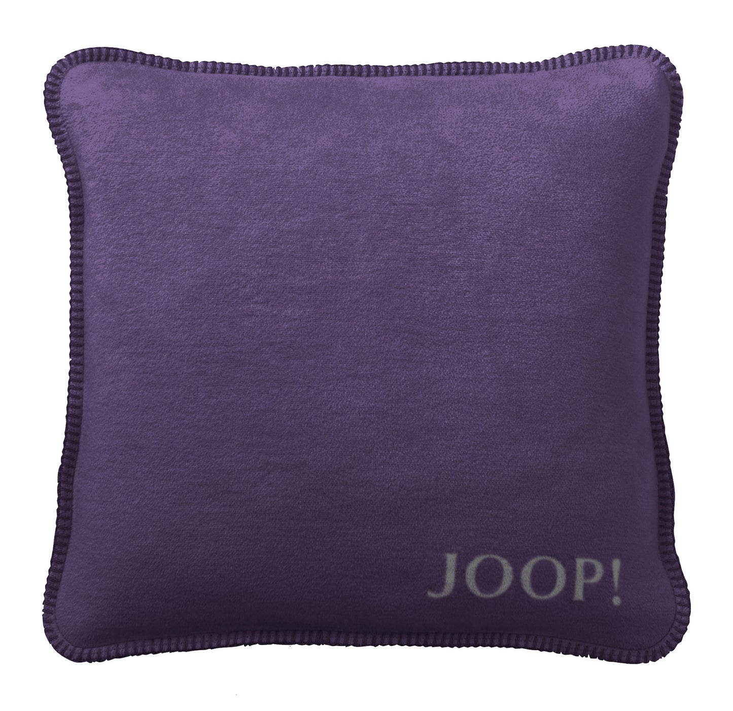 JOOP! Zierkissen Uni-Doubleface grau-anthrazit/violett-schiefer